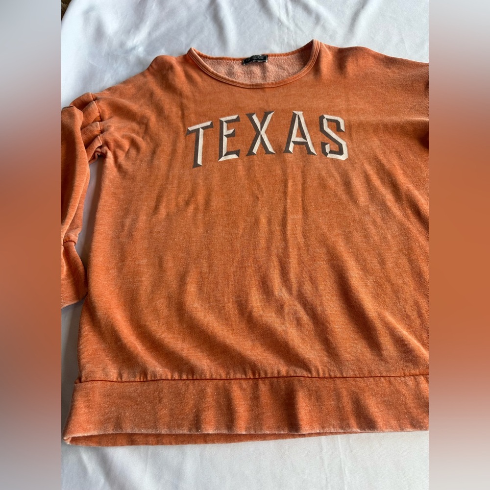 GC Gameday Couture Texas Longhorns Puffy Sleeve Sweatshirt Size Large - Picture 6 of 7